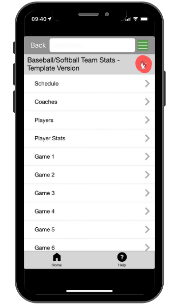 Baseball_softball App Templat