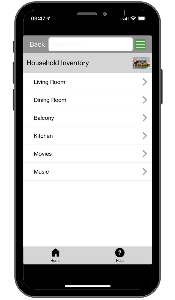 Household Inventory App Template