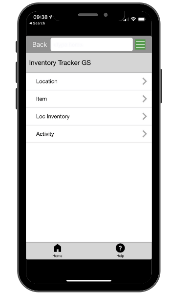 Inventory Tracker app template