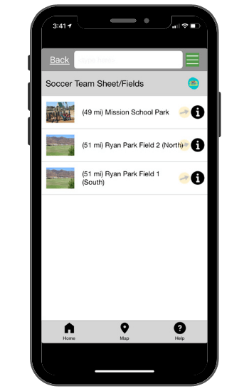 Soccer team app template